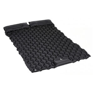 DreamZ Double Camping Mattress with Built In Pump, 40D Nylon TPU, Black