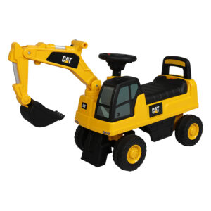 CAT Kids Ride-On Excavator with Interactive Joystick, Yellow
