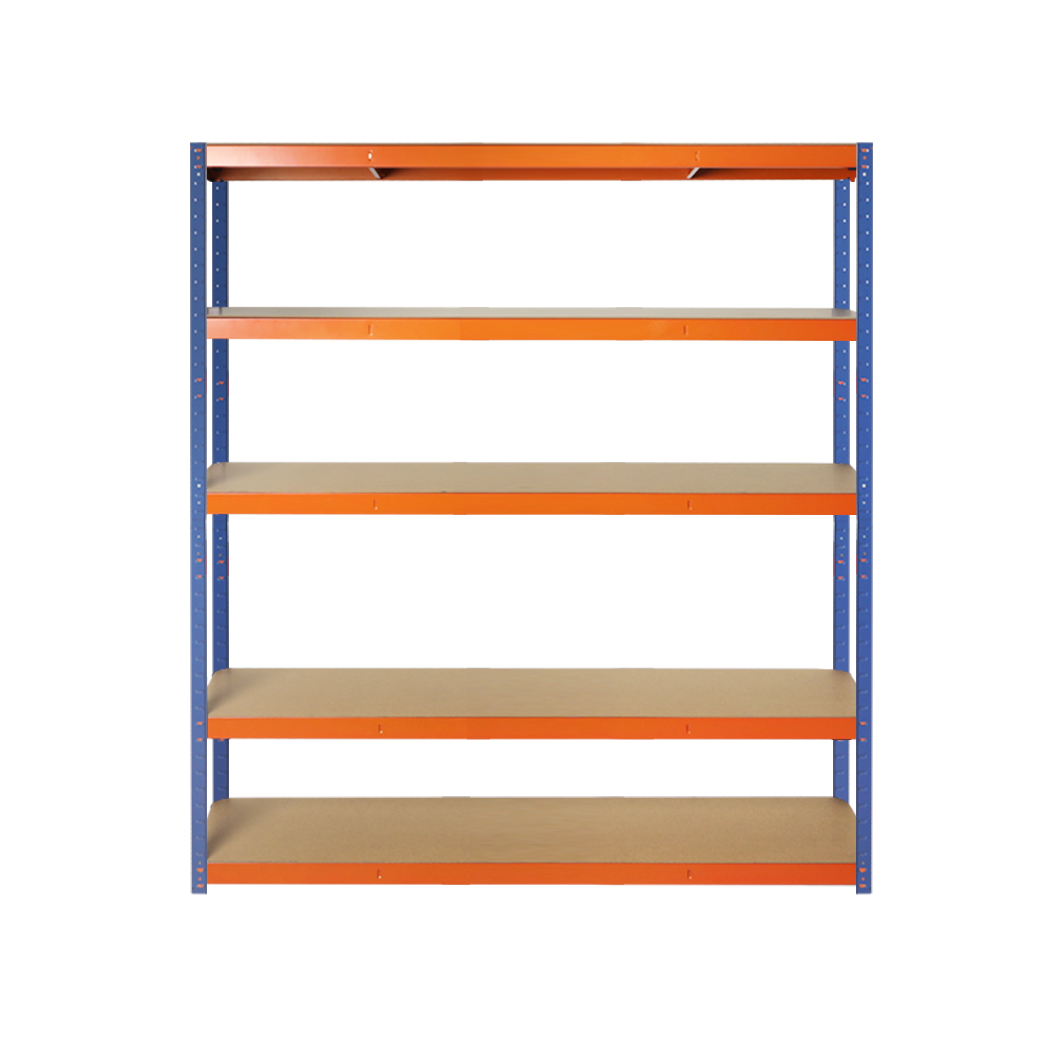 Traderight 5 Tier Garage Shelving Rack 180 x 120 x 40cm – Orange - Image 2