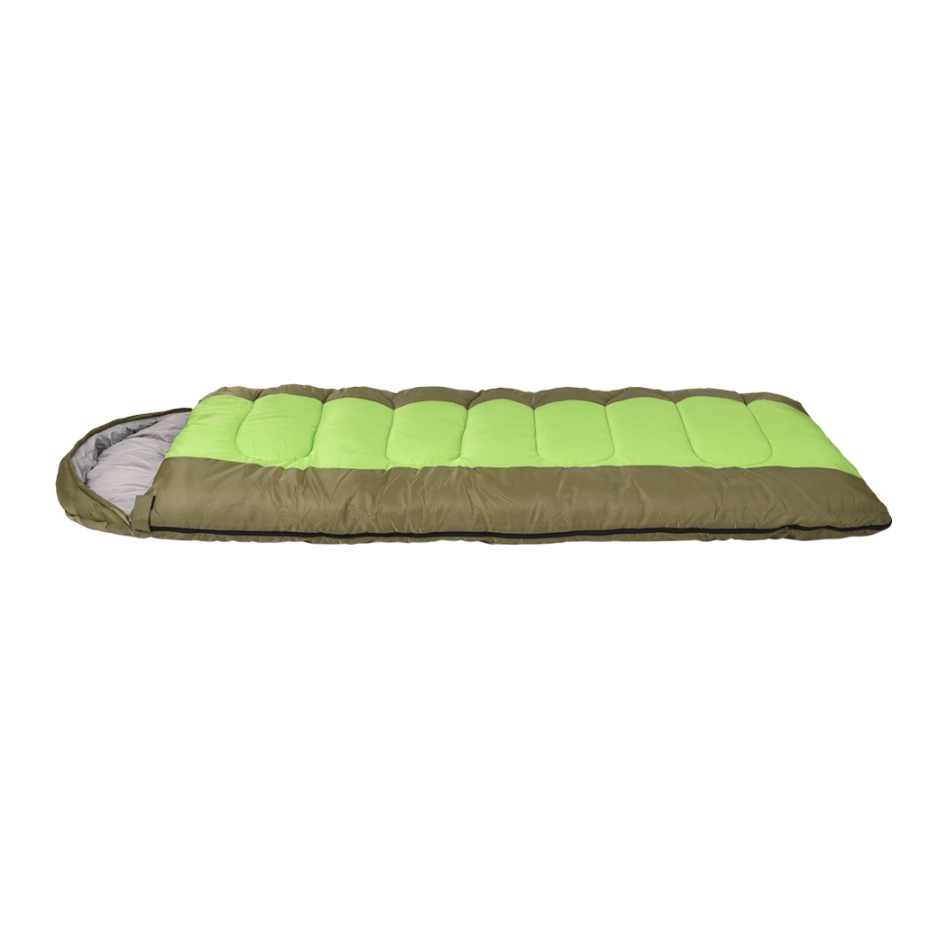 Mountview Camping Sleeping Bag Green – 3 Season, -20°C to 10°C, Carry Bag - Image 2