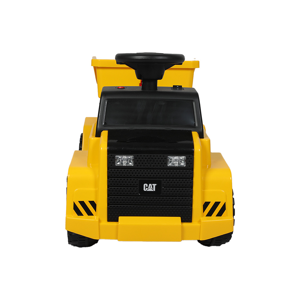 CAT Kids Ride-On Dump Truck with Lights and Tipping Bucket - Image 2