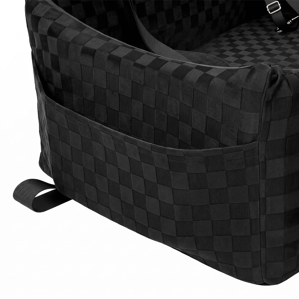 PaWz Large Dog Car Seat Booster with Reversible Plush Cushion - Image 4
