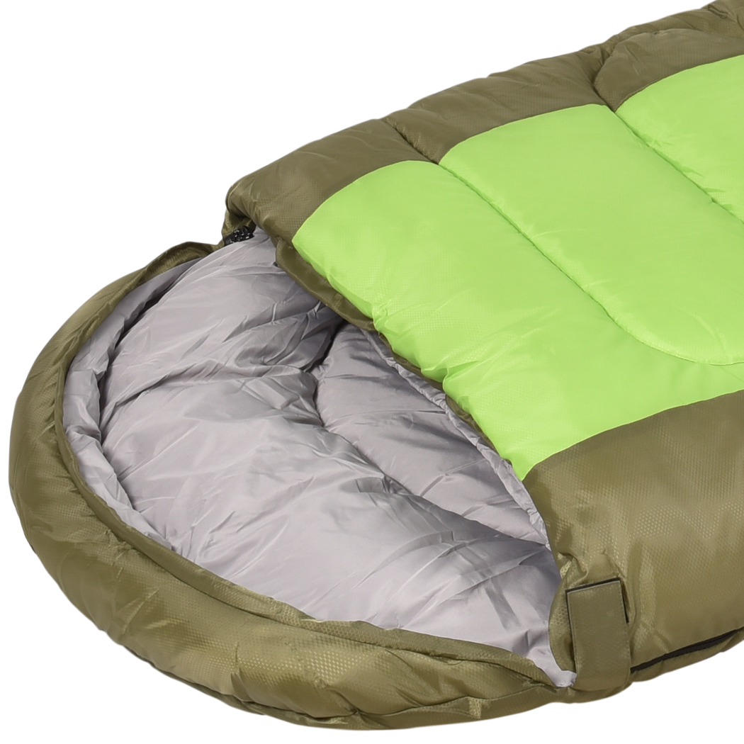 Mountview Camping Sleeping Bag Green – 3 Season, -20°C to 10°C, Carry Bag - Image 5