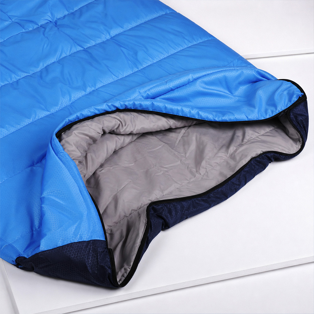 Mountview Extra Wide Camping Sleeping Bag 230 x 100cm – Blue, 3 Season - Image 5