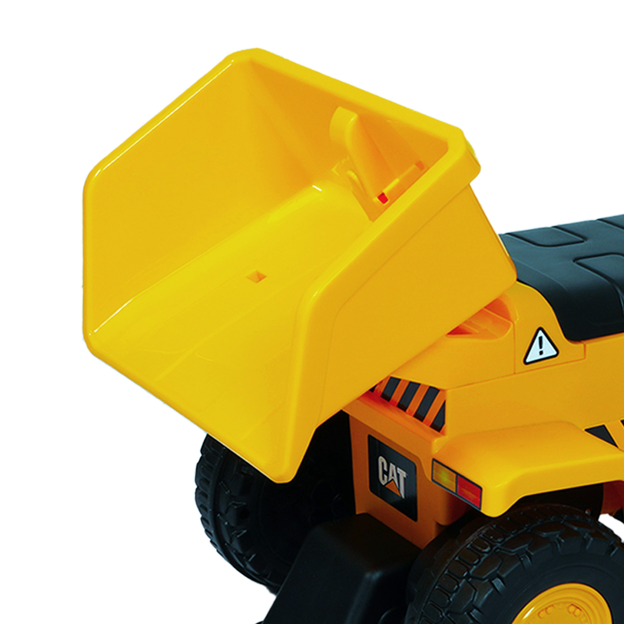 CAT Kids Ride-On Dump Truck with Lights and Tipping Bucket - Image 5
