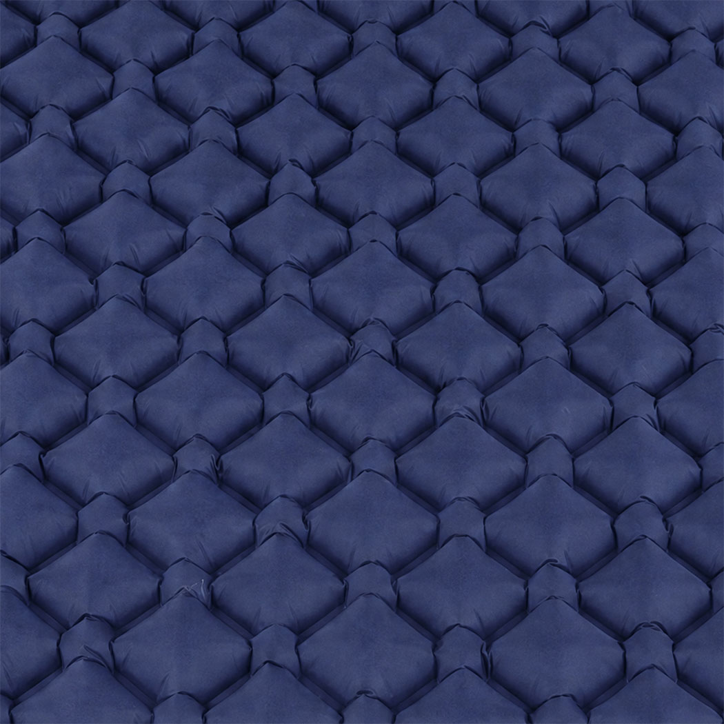 DreamZ Double Camping Mattress with Built In Pump, 40D Nylon TPU, Blue - Image 5