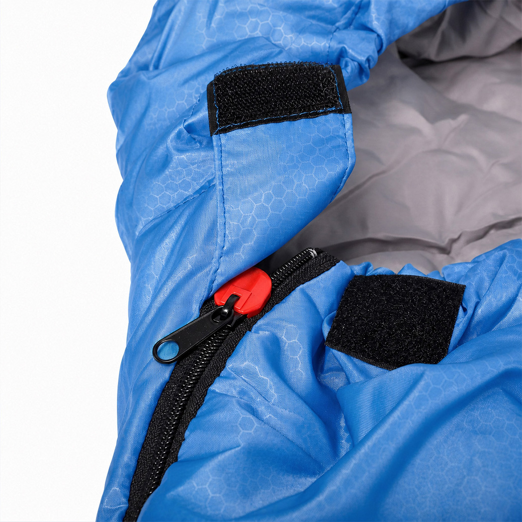 Mountview Extra Wide Camping Sleeping Bag 230 x 100cm – Blue, 3 Season - Image 6
