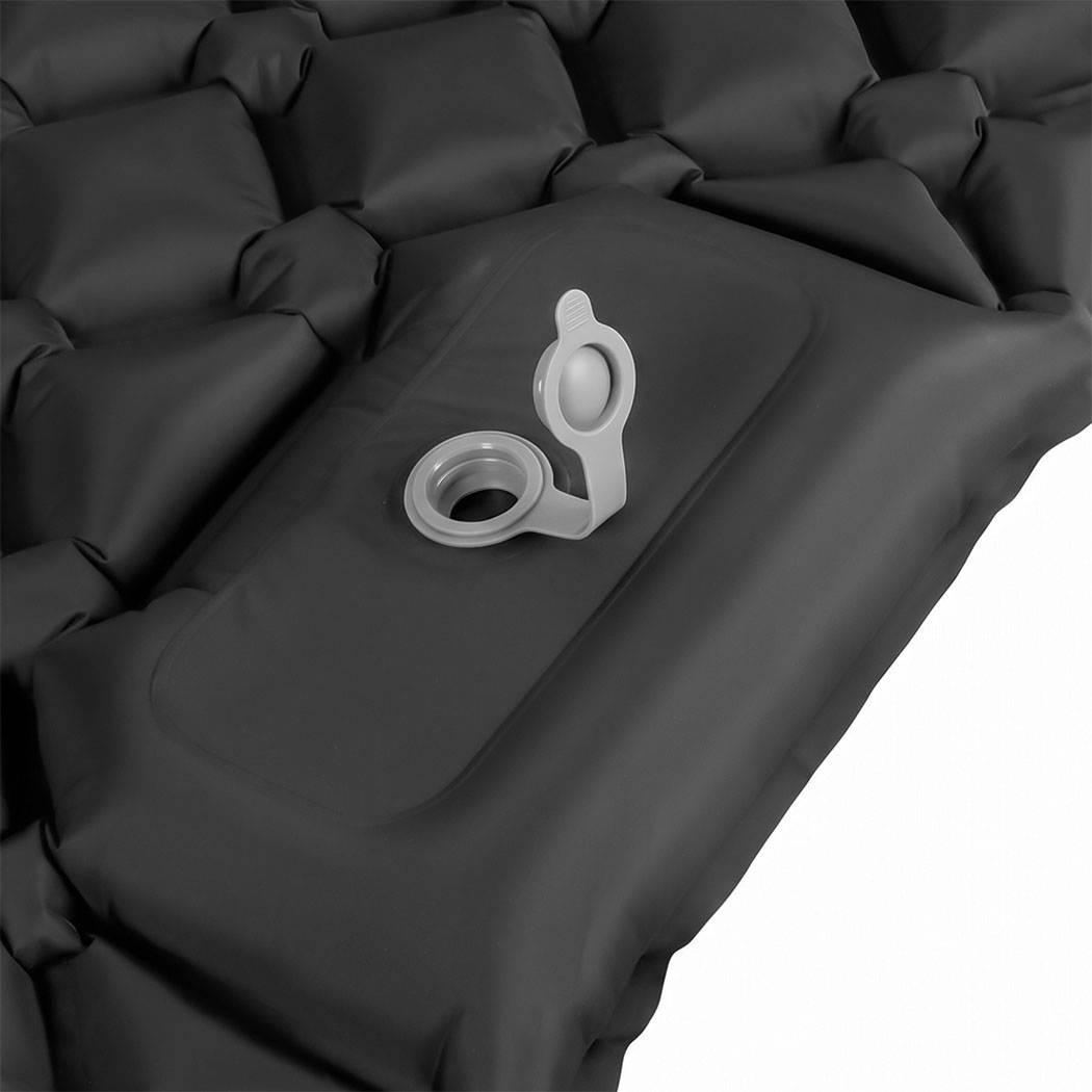 DreamZ Double Camping Mattress with Built In Pump, 40D Nylon TPU, Black - Image 6