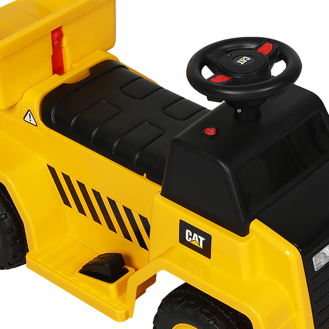 CAT Kids Ride-On Dump Truck with Lights and Tipping Bucket - Image 6