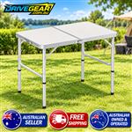 Adjustable Folding Camping Table, 90CM | Weisshorn